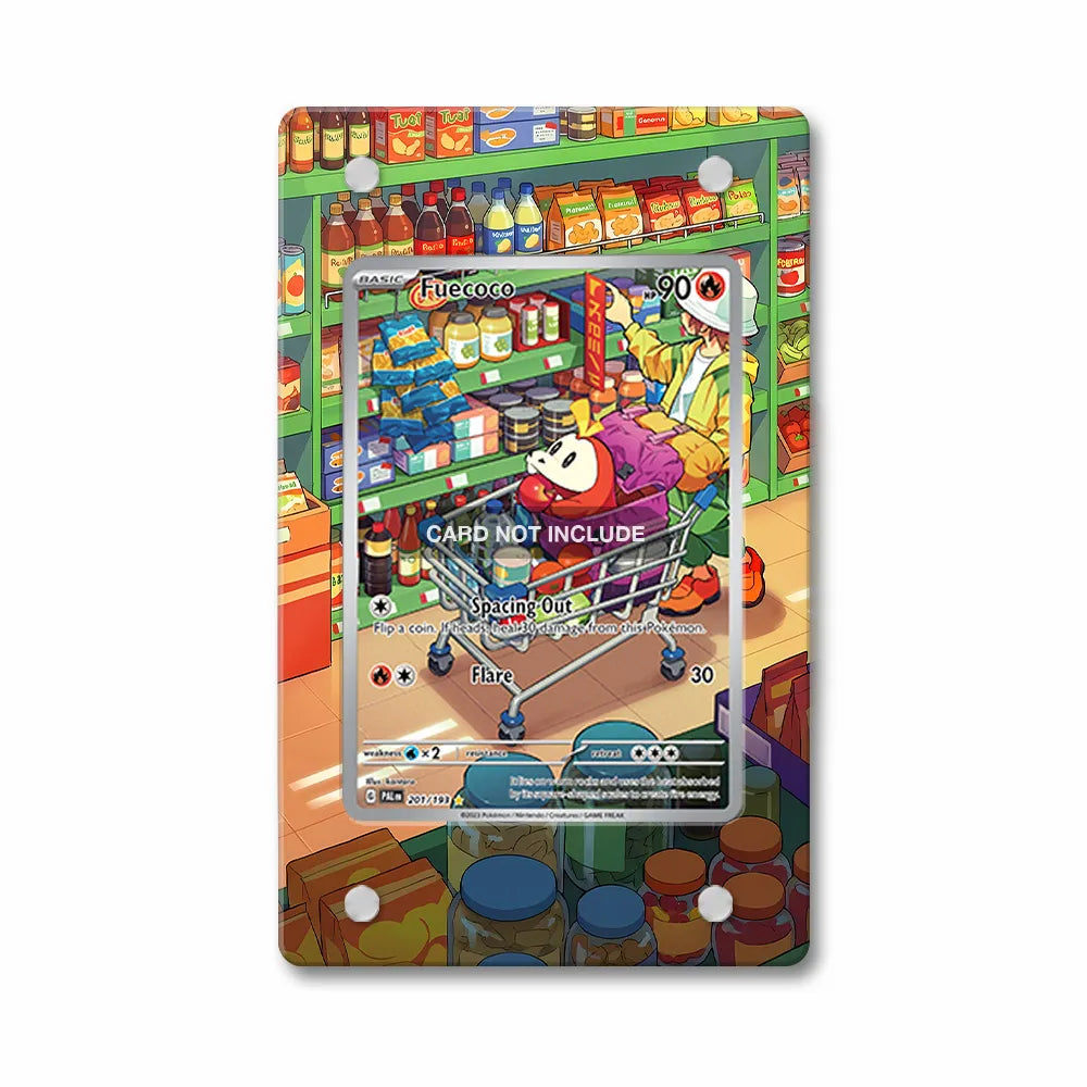 Fuecoco 201-193 IR AR Paldea Evolved Extended Art Display Cases - PSA Slab Case - Front View