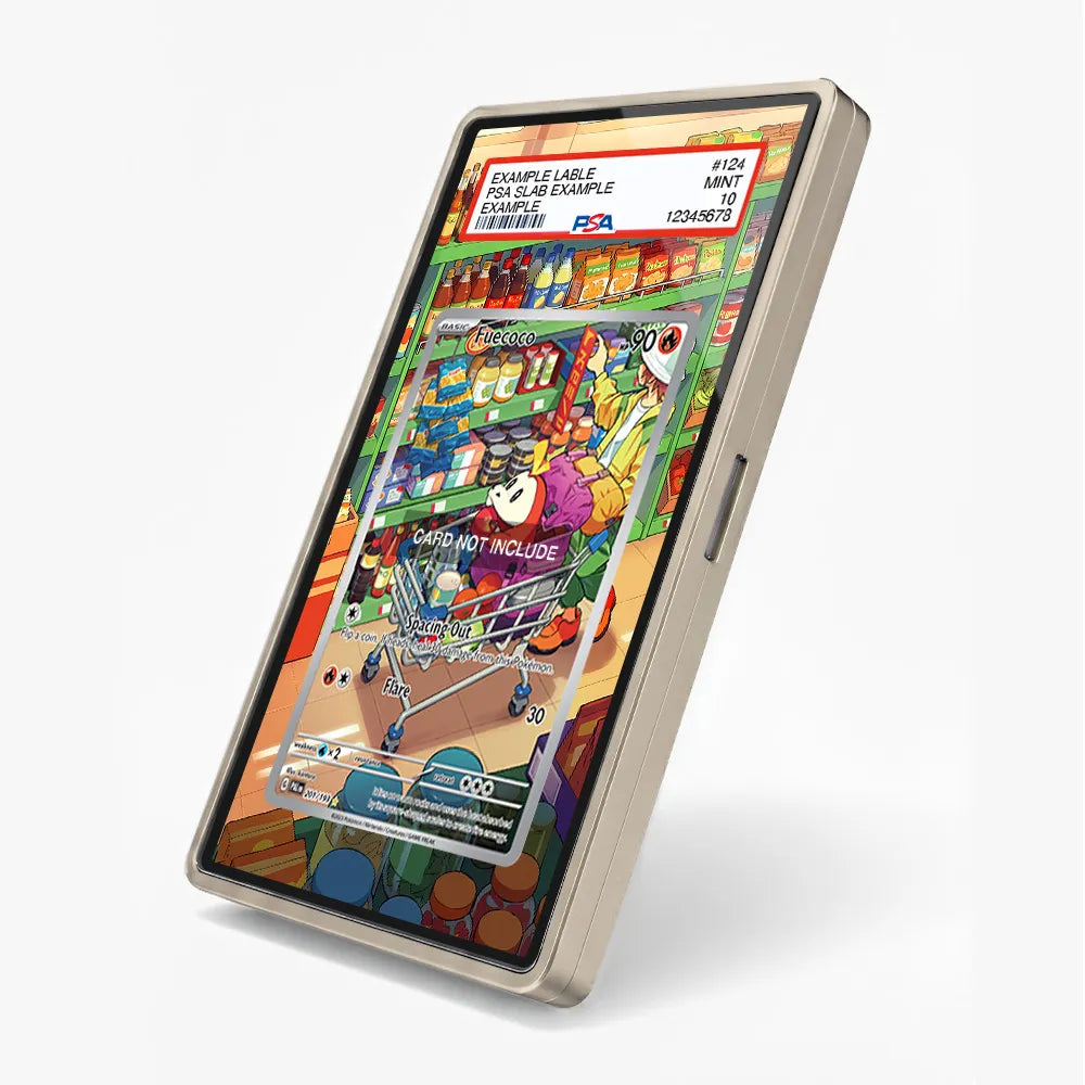 Fuecoco 201-193 IR AR Paldea Evolved Extended Art Display Cases - PSA Slab Case - Side View