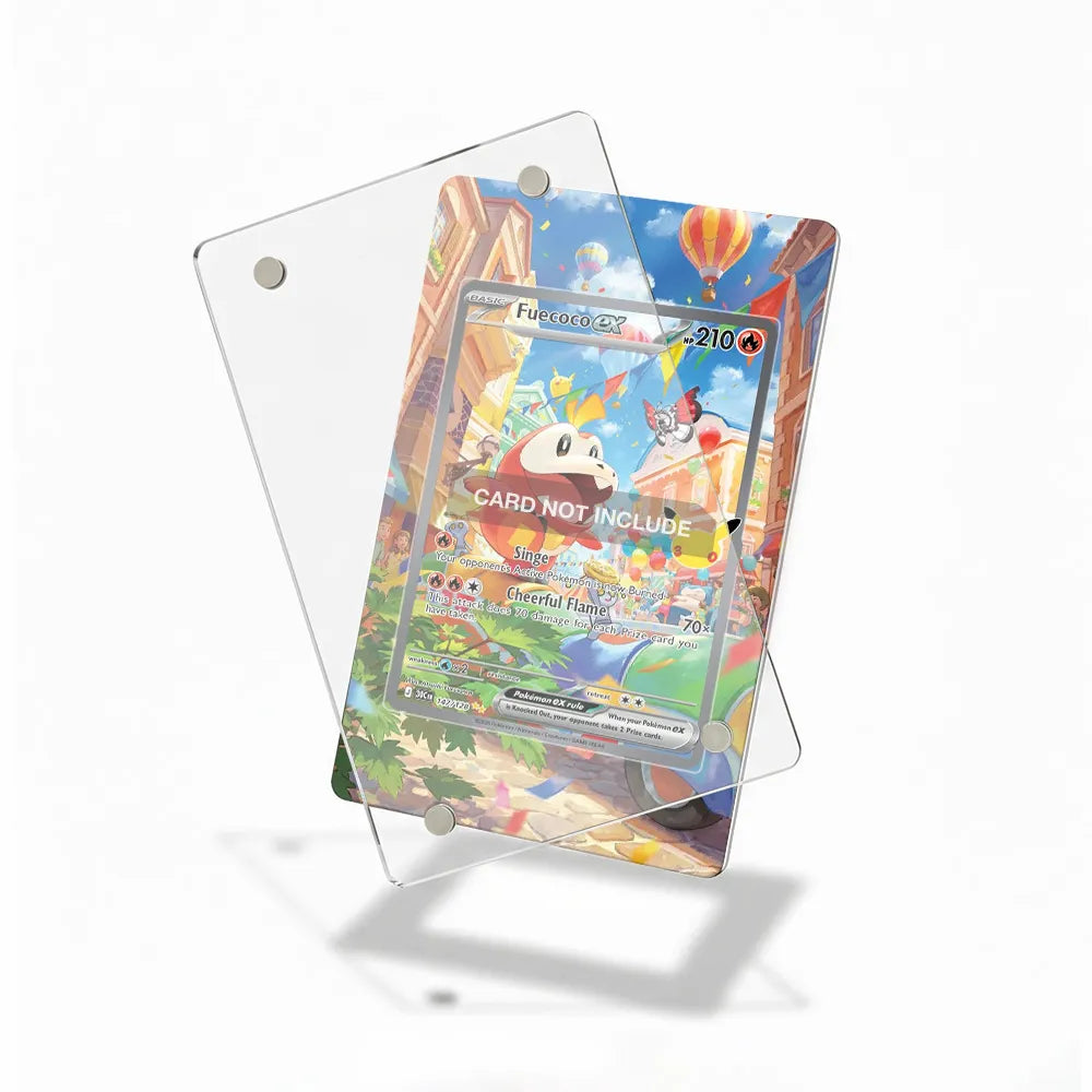 Fuecoco ex 147-128 30th Anniversary Pokemon Cards Custom Art Display Cases - Magnetic Case - Detail View