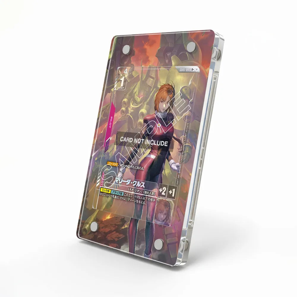 G001-093 Mobile Suit Gundam Iron-Blooded Orphans Extended Art Display Cases - Magnetic Case - Side View