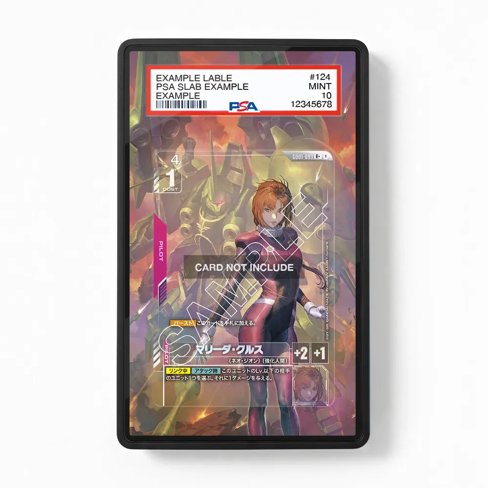 G001-093 Mobile Suit Gundam Iron-Blooded Orphans Extended Art Display Cases - PSA Slab Case - Front View