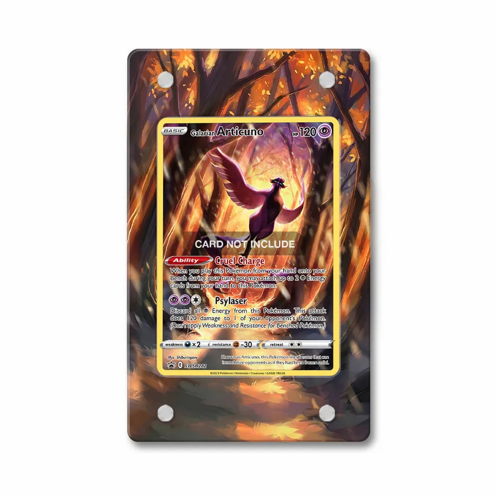 Galarian Articuno SWSH282 Promo Extended Art Display Cases - Magnetic Case - Front View