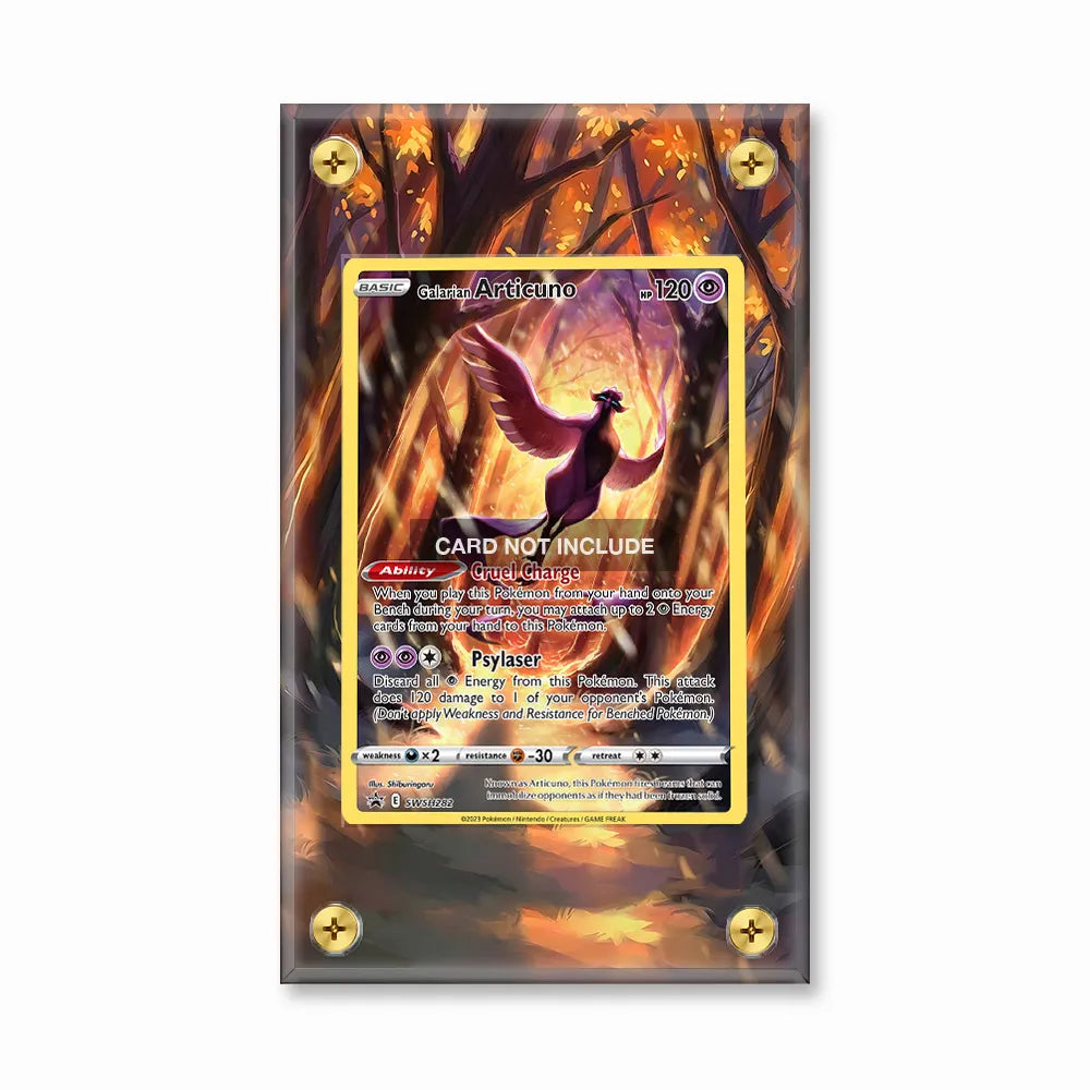 Galarian Articuno SWSH282 Promo Extended Art Display Cases - Screws Case - Front View