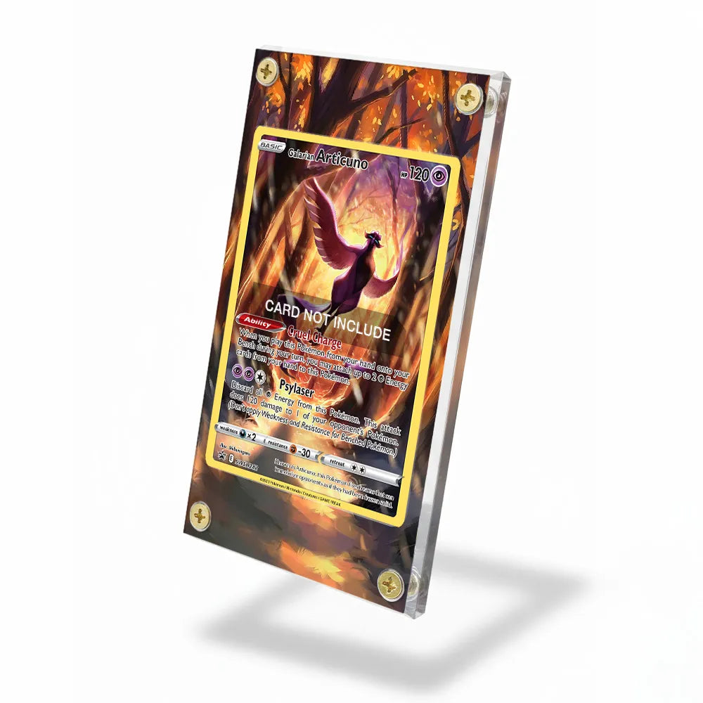Galarian Articuno SWSH282 Promo Extended Art Display Cases - Screws Case - Side View