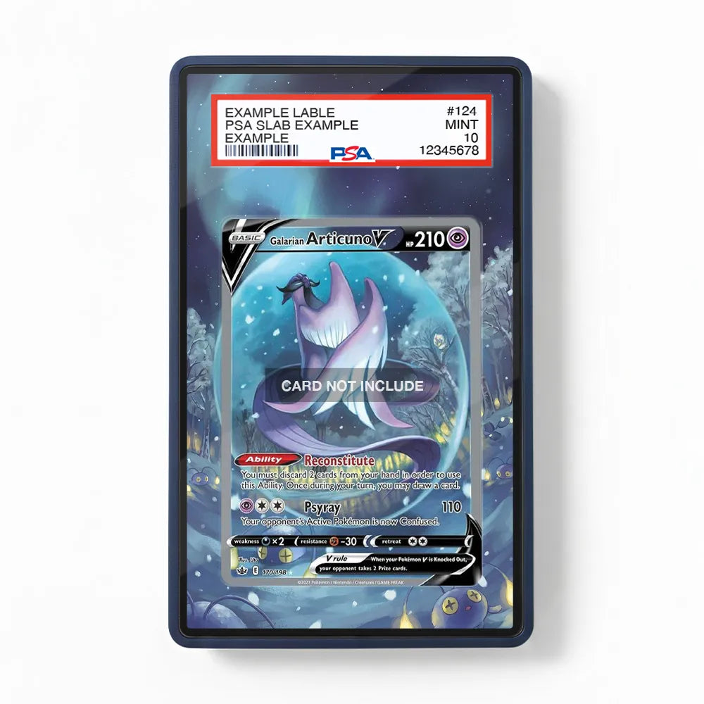 Galarian Articuno V 170-198 SIR SAR Extended Art Display Cases - PSA Slab Case - Front View