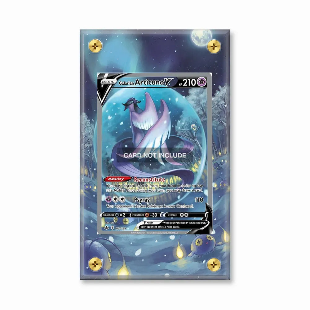 Galarian Articuno V 170-198 SIR SAR Extended Art Display Cases - Screws Case - Front View