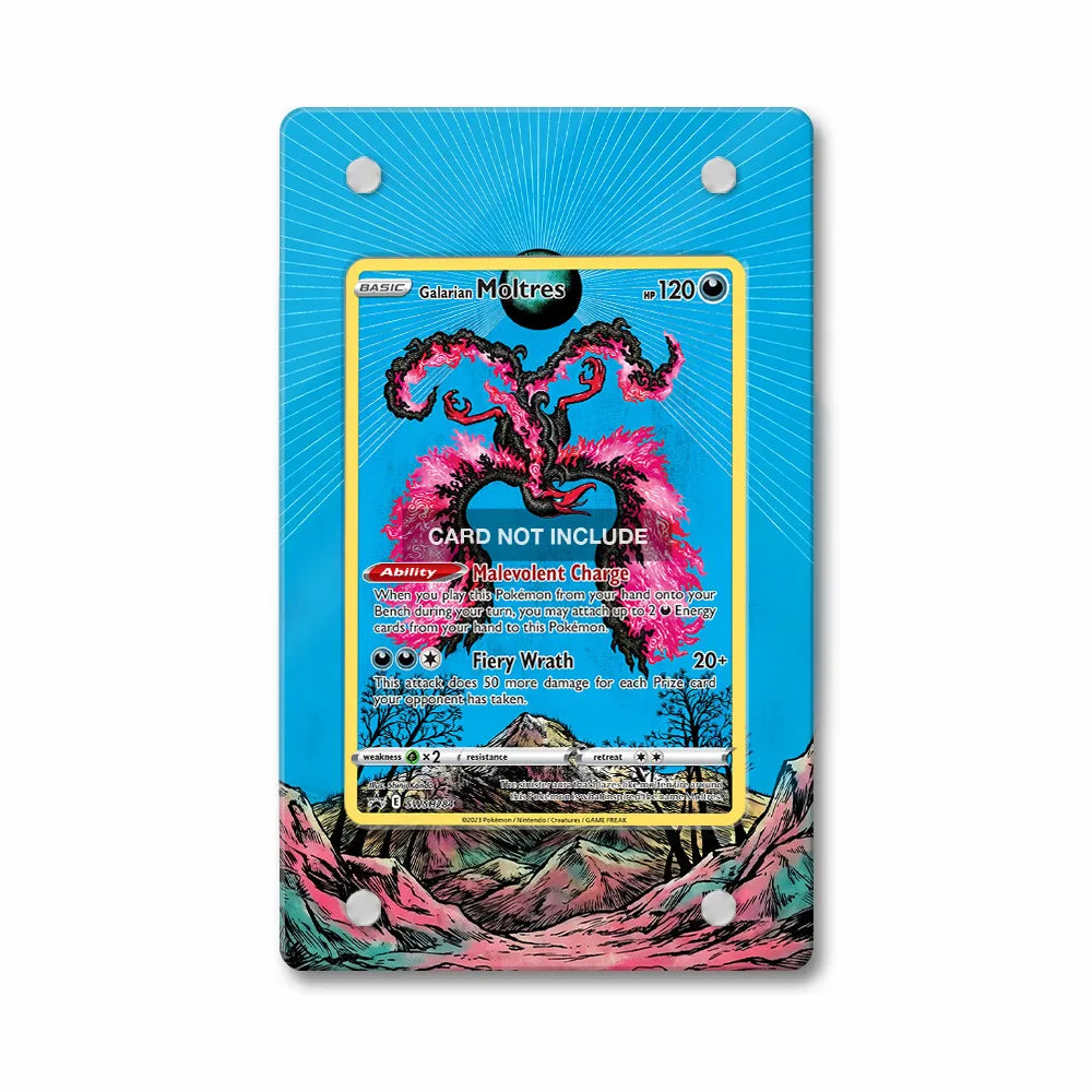 Galarian Moltres SWSH284 Promo Extended Art Display Cases - PSA Graded Guard Case - Front View