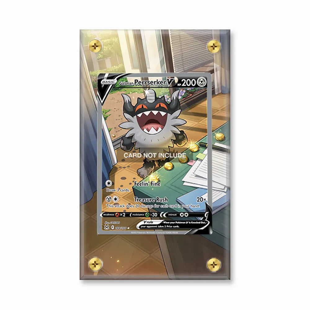 Galarian Perrserker V 184-196 SIR SAR Lost Origin Alternate Art Extended Art Display Cases - Magnetic Case - Front View