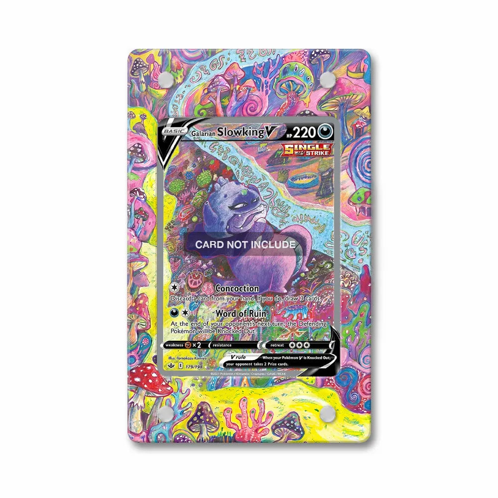 Galarian Slowking V 179-198 SIR SAR Chilling Reign Extended Art Display Cases - PSA Slab Case - Front View