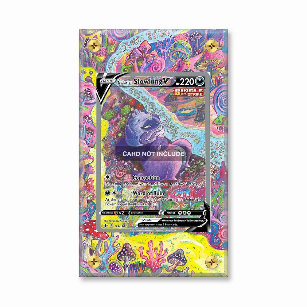 Galarian Slowking V 179-198 SIR SAR Chilling Reign Extended Art Display Cases - Screws Case - Front View