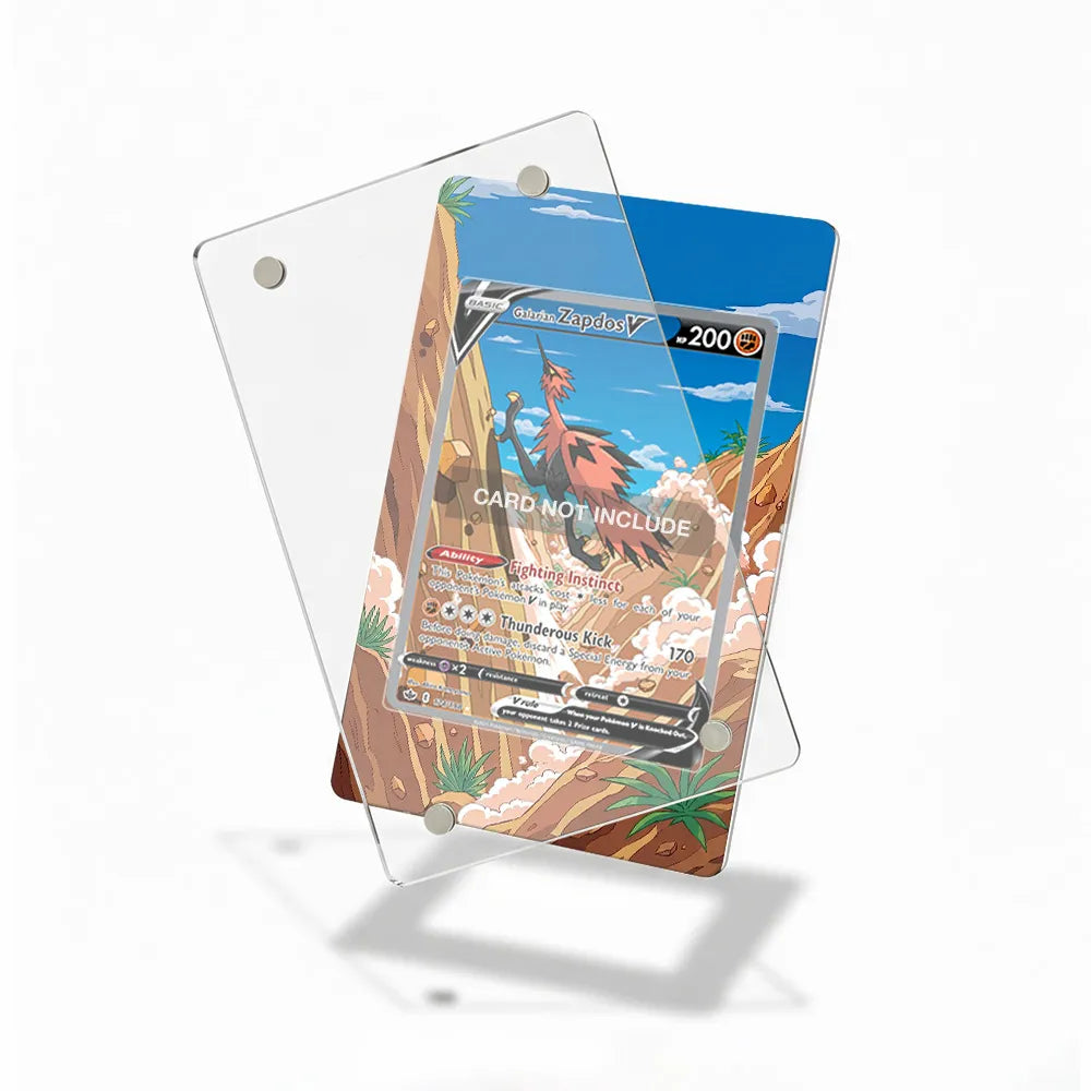 Galarian Zapdos V 174-198 SIR SAR Extended Art Display Cases - Magnetic Case - Detail View