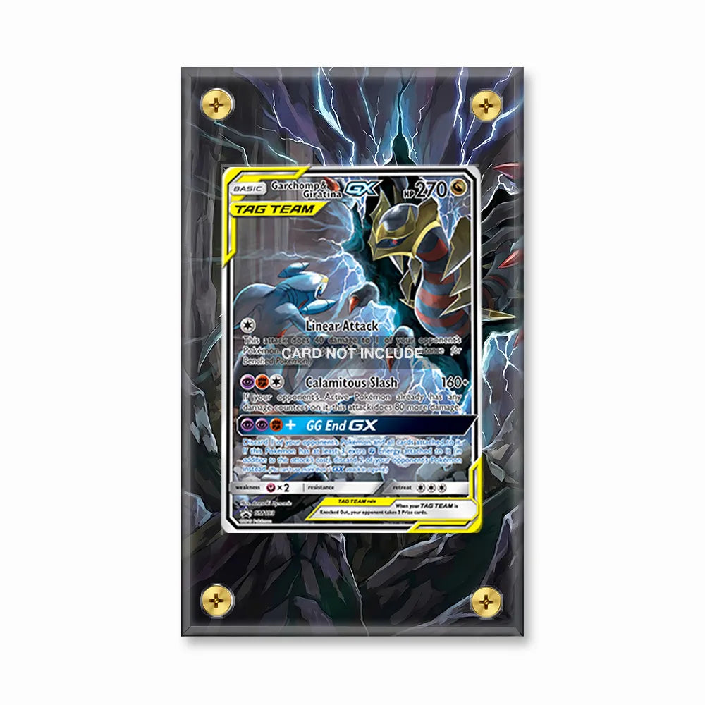 Garchomp & Giratina GX SM193 Promo Extended Art Display Cases - Screws Case - Front View