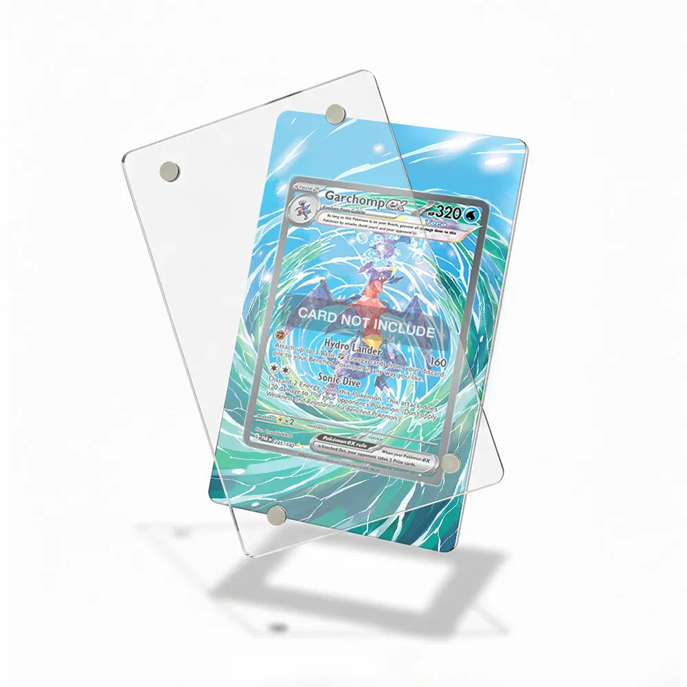 Garchomp ex 245-182 SIR SAR Paradox Rift Extended Art Display Cases - Magnetic Case - Detail View