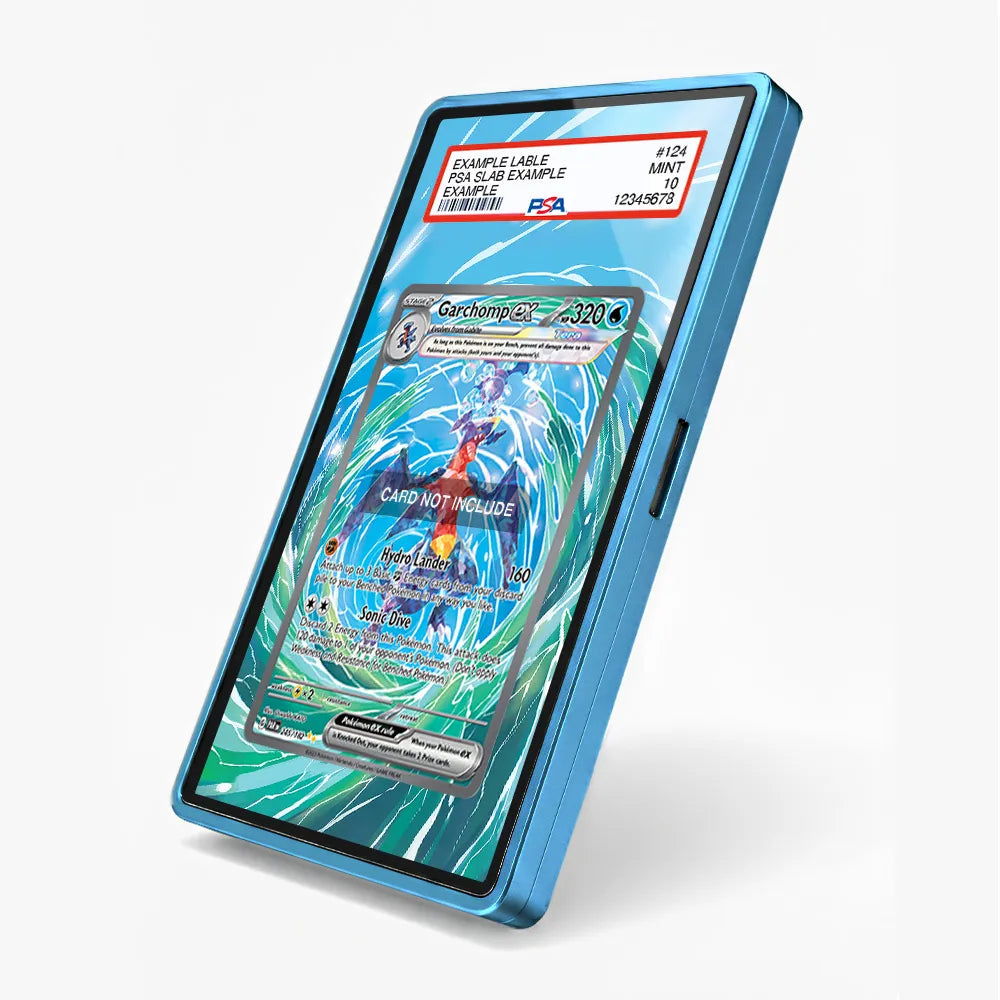 Garchomp ex 245-182 SIR SAR Paradox Rift Extended Art Display Cases - PSA Slab Case - Side View