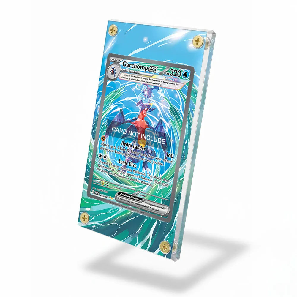 Garchomp ex 245-182 SIR SAR Paradox Rift Extended Art Display Cases - Screws Case - Side View