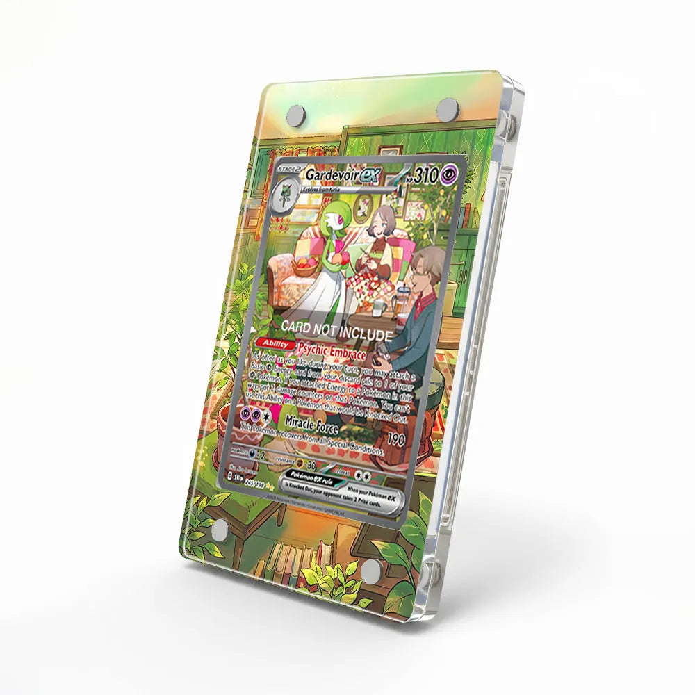 Gardevoir ex 245-198 SIR SAR Scarlet & Violet Base Set Extended Art Display Cases - Magnetic Case - Side View