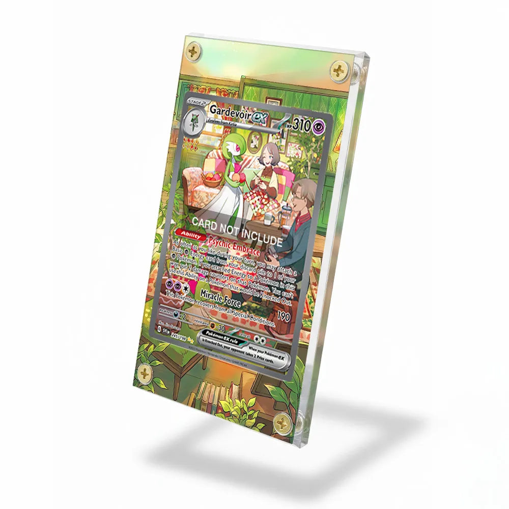 Gardevoir ex 245-198 SIR SAR Scarlet & Violet Base Set Extended Art Display Cases - Screws Case - Side View