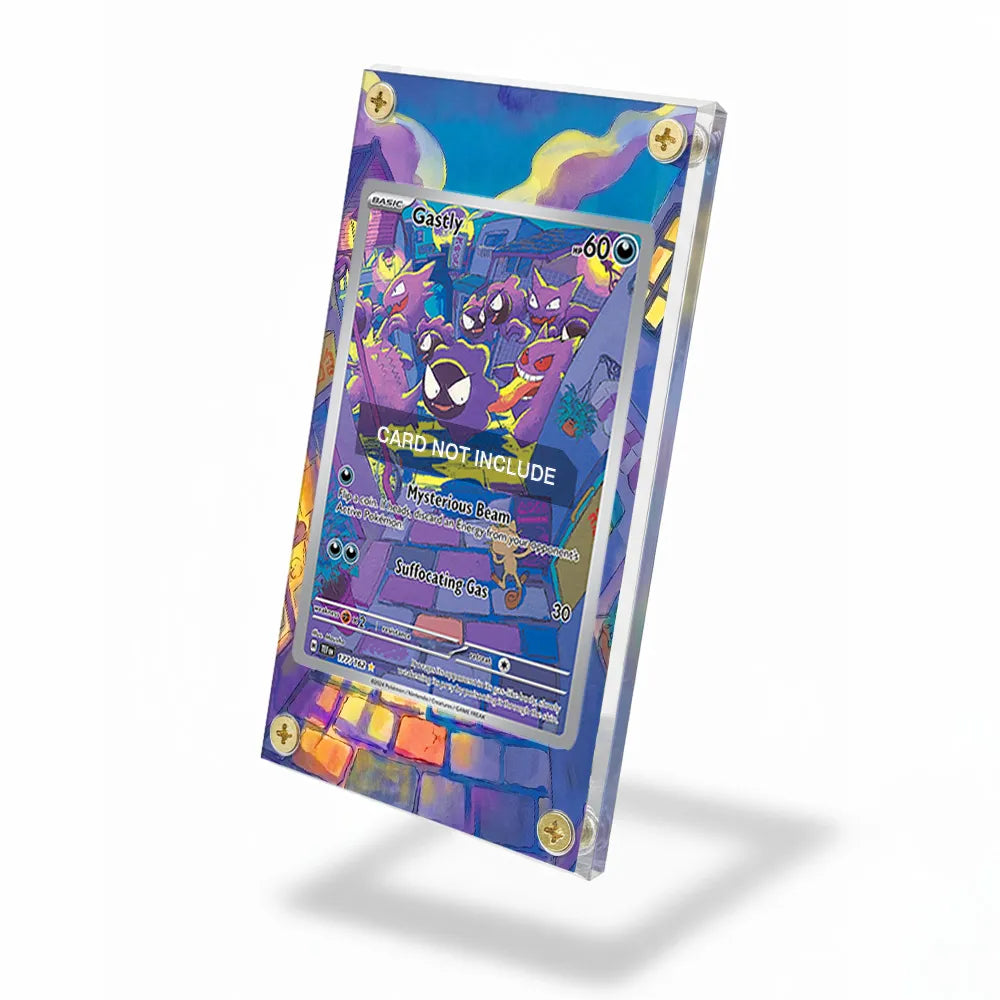 Gastly 177-162 IR AR Temporal Forces Extended Art Display Cases - Screws Case - Side View
