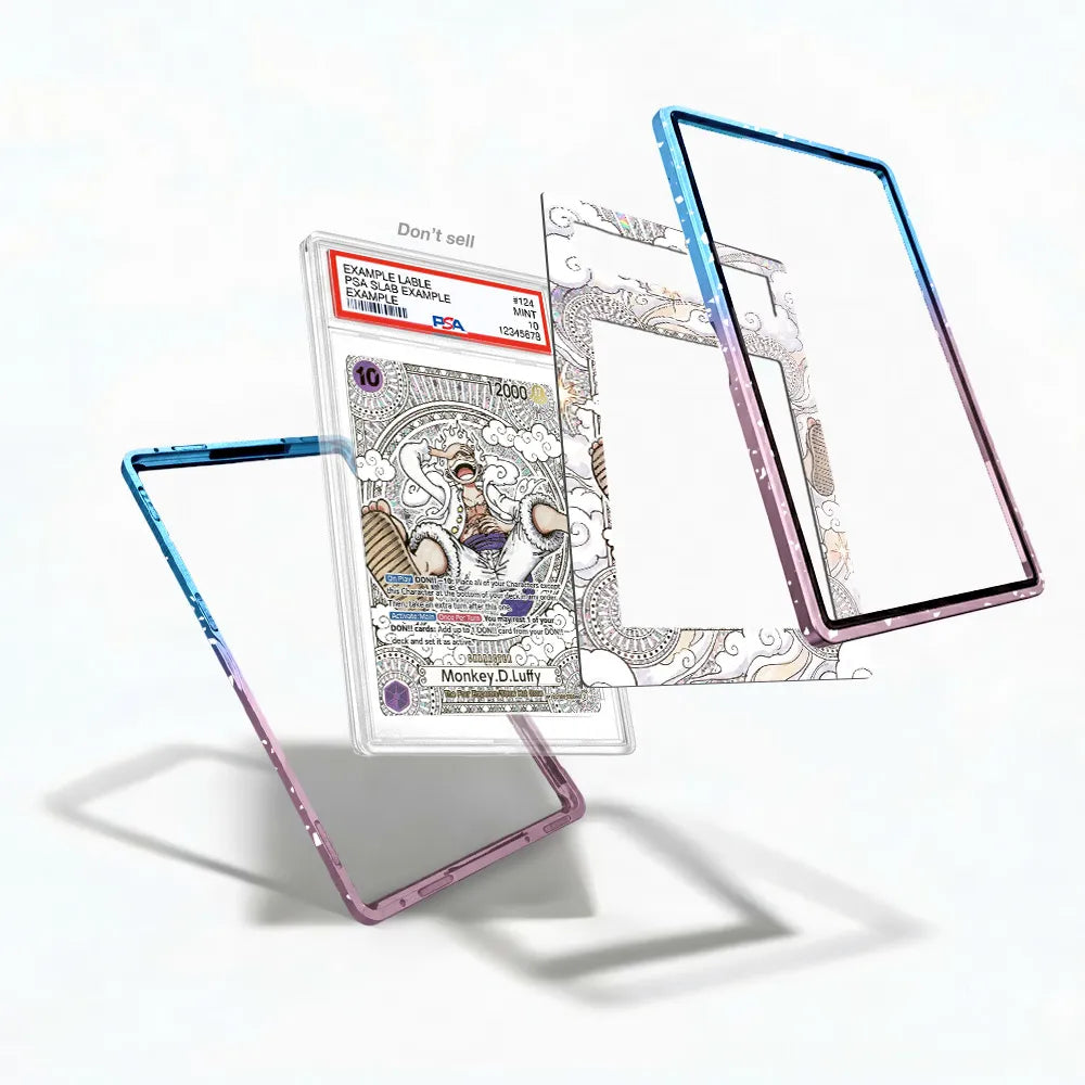 Luffy Gear Five OP05-119 A The Sun God Nika Extended Art Display Cases - PSA Slab Case - Detail View