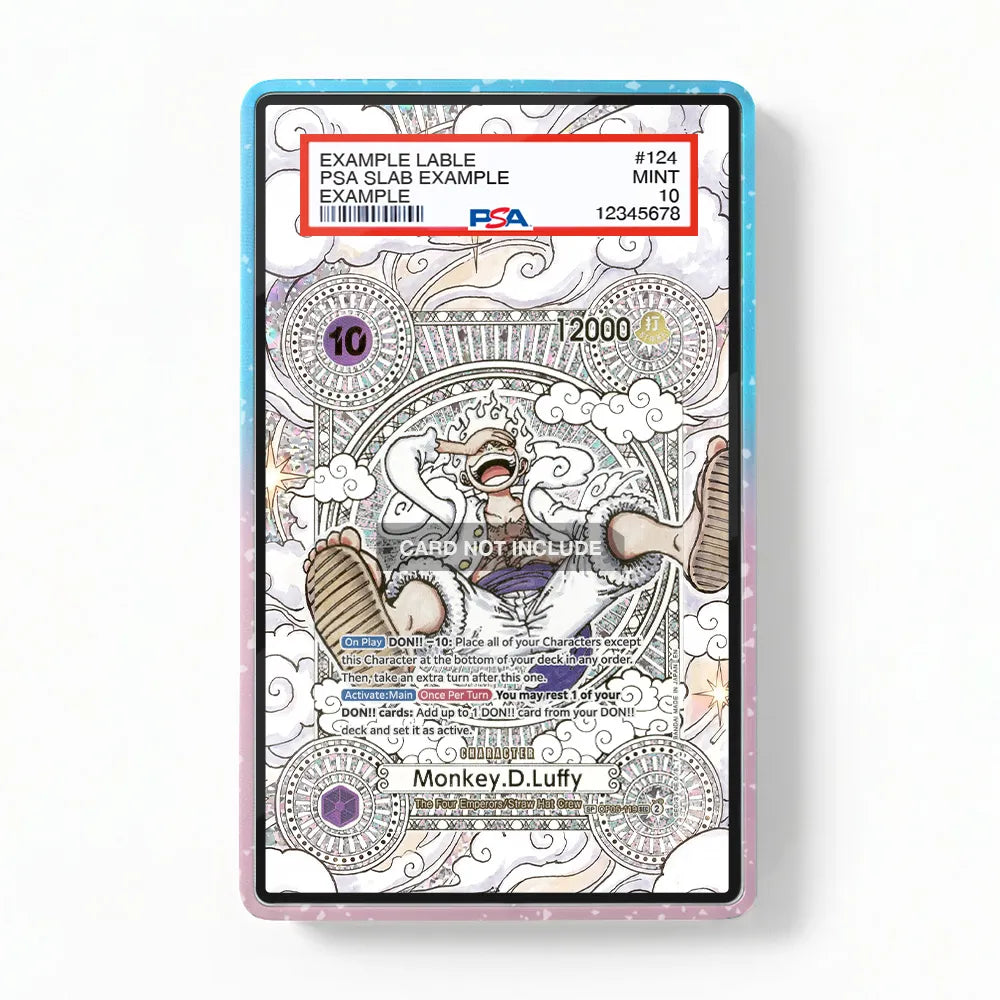 Luffy Gear Five OP05-119 A The Sun God Nika Extended Art Display Cases - PSA Slab Case - Front View