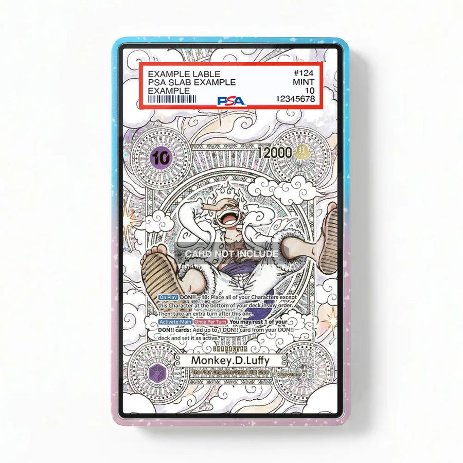 Luffy Gear Five OP05-119 A The Sun God Nika Extended Art Display Cases - PSA Slab Case - Front View