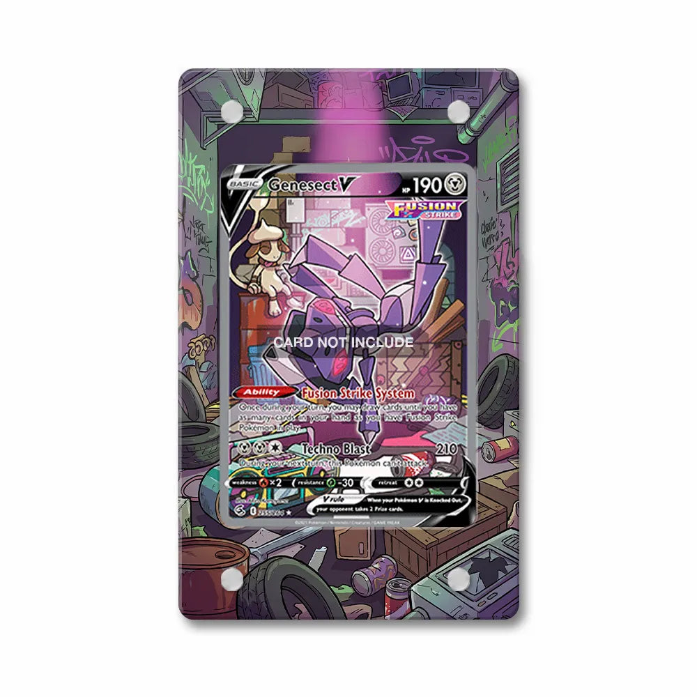 Genesect V 255-264 SIR SAR Fusion Strike Alternate Art Extended Art Display Cases - PSA Slab Case - Front View