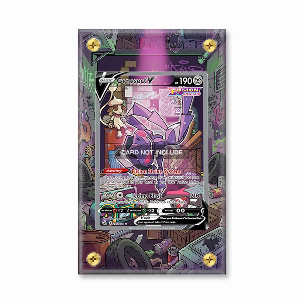 Genesect V 255-264 SIR SAR Fusion Strike Alternate Art Extended Art Display Cases - Screws Case - Front View