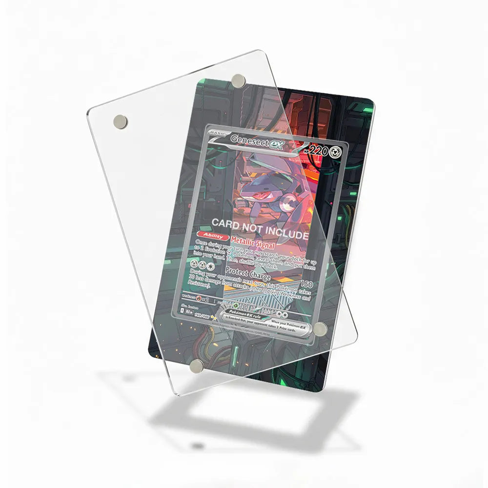 Genesect ex 169-086 SIR SAR Black Bolt Extended Art Display Cases - Magnetic Case - Detail View