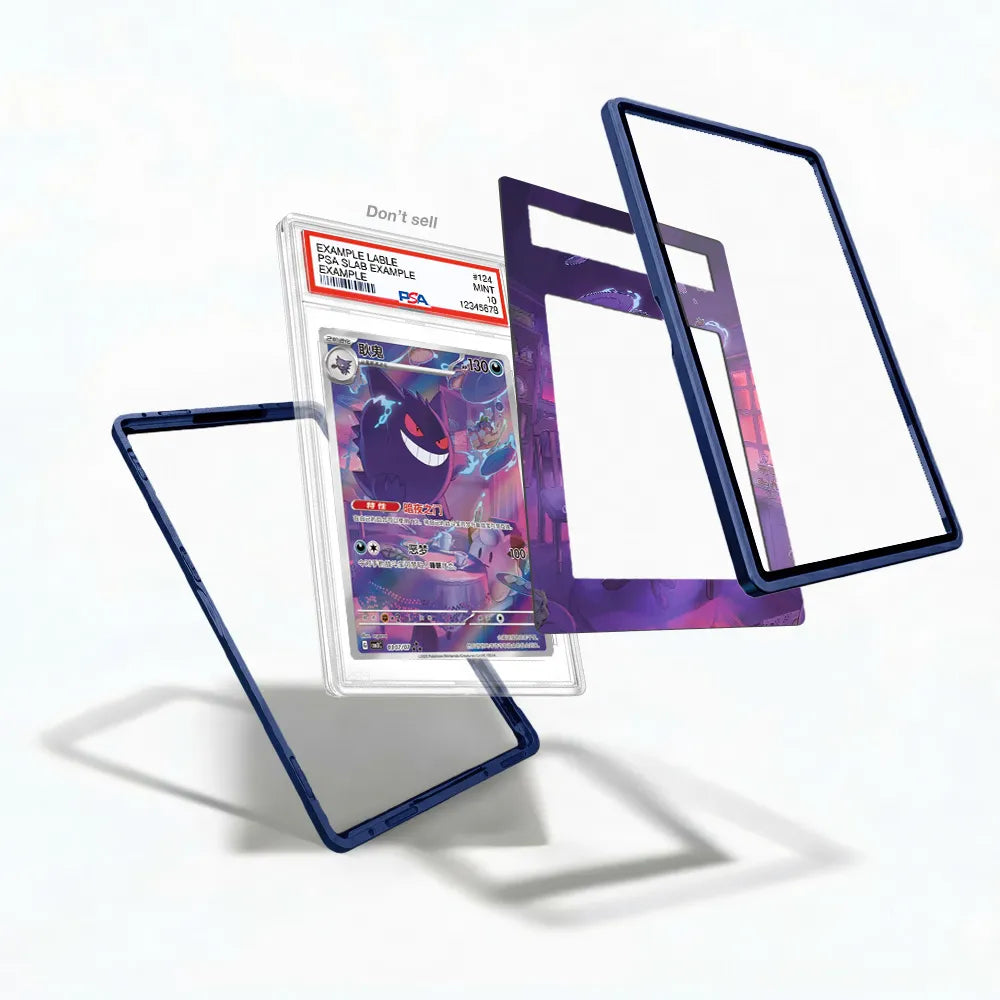 Gengar 0307-07 Gem Pack 3 Chinese Exclusive Extended Art Display Cases - PSA Slab Case - Detail View