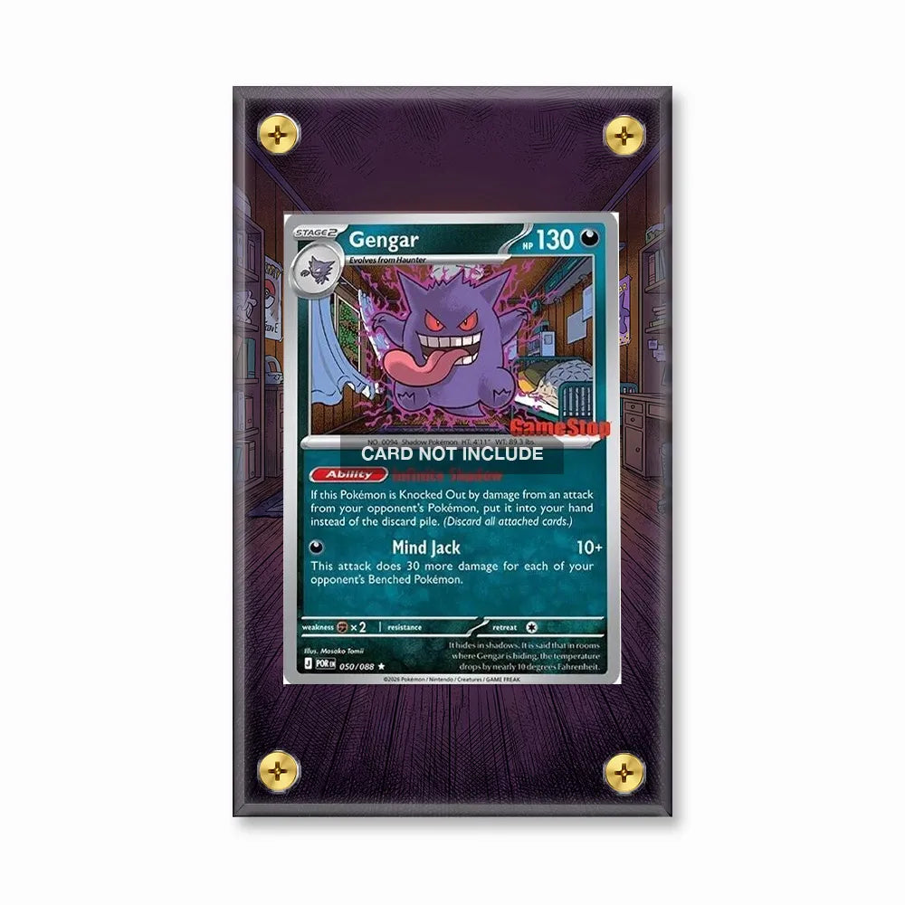 Gengar 050-088 Rare POR Extended Art Display Cases - Screws Case - Front View