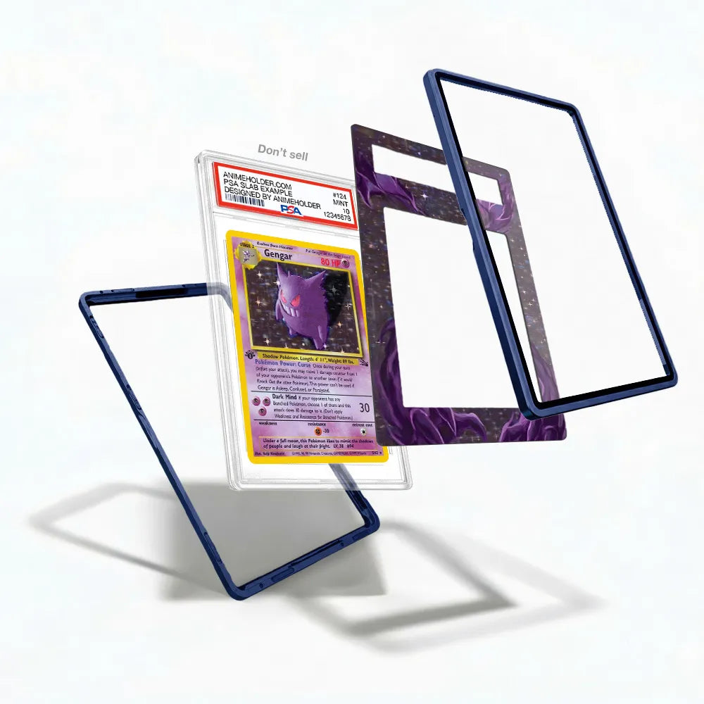 Gengar 5-102 Base Set Pokemon Cards Custom Art Display Cases - PSA Slab Case - Detail View