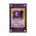 Gengar 5-102 Base Set Pokemon Cards Custom Art Display Cases - Screws Case - Front View