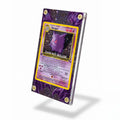 Gengar 5-102 Base Set Pokemon Cards Custom Art Display Cases - Screws Case - Side View