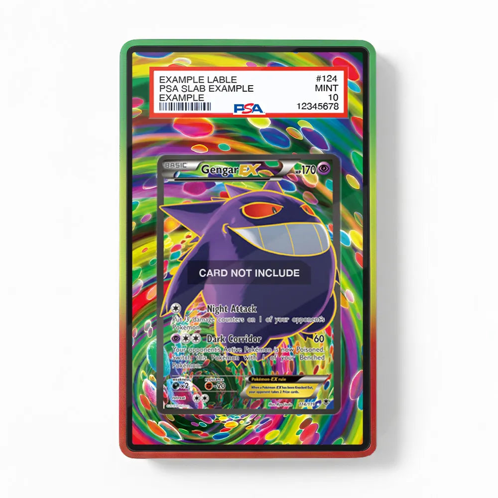 Gengar EX 114-119 XY Phantom Forces Extended Art Display Cases - PSA Slab Case - Front View