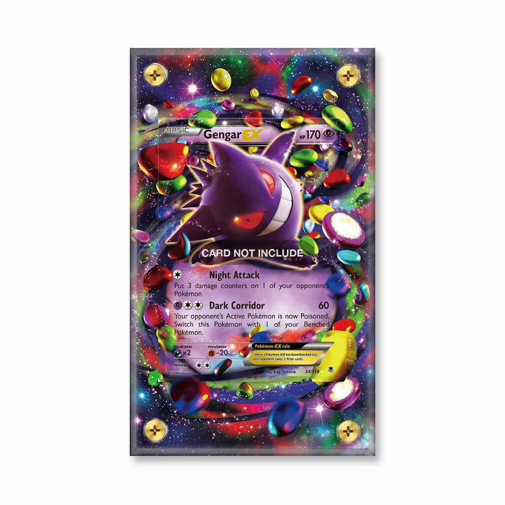 Gengar EX 34-119 Phantom Forces Extended Art Display Cases - Screws Case - Front View