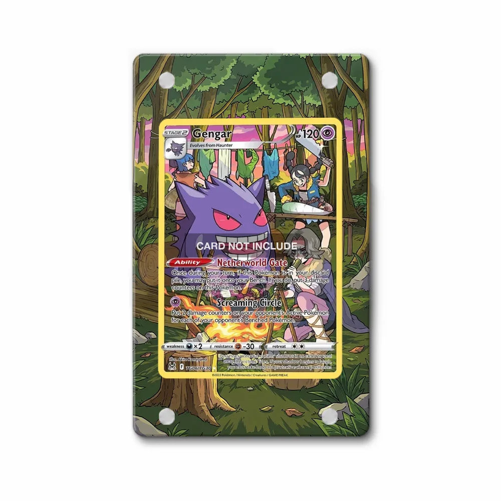 Gengar TG06-TG30 Trainer Gallery Pokemon Cards Extended Art Display Cases - Magnetic Case - Front View