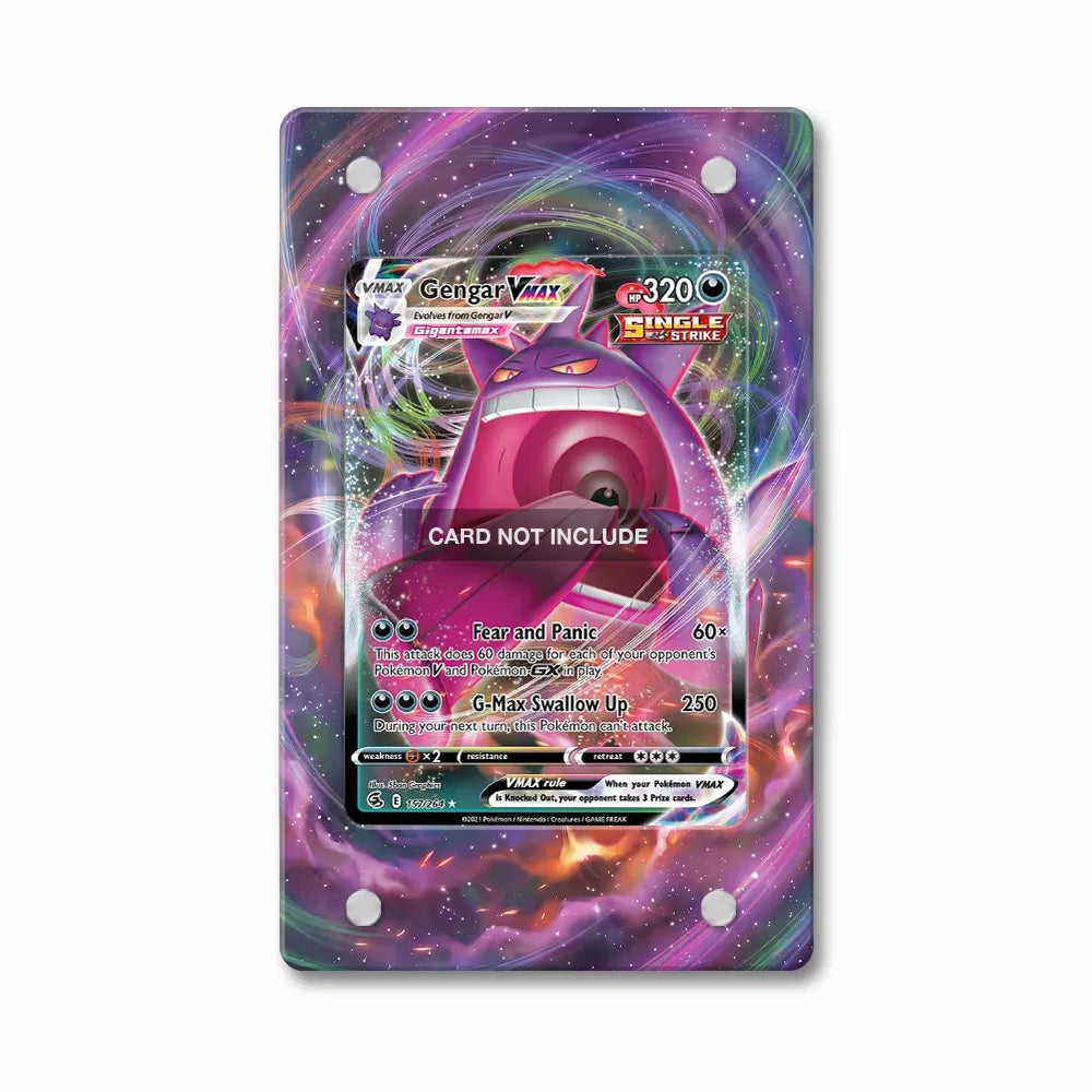 Gengar VMAX 157-264 Fusion Strike Extended Art Display Cases - PSA Slab Case - Front View