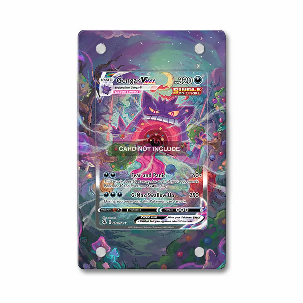 Gengar VMAX 271-264 Fusion Strike Extended Art Display Cases - PSA Slab Case - Front View