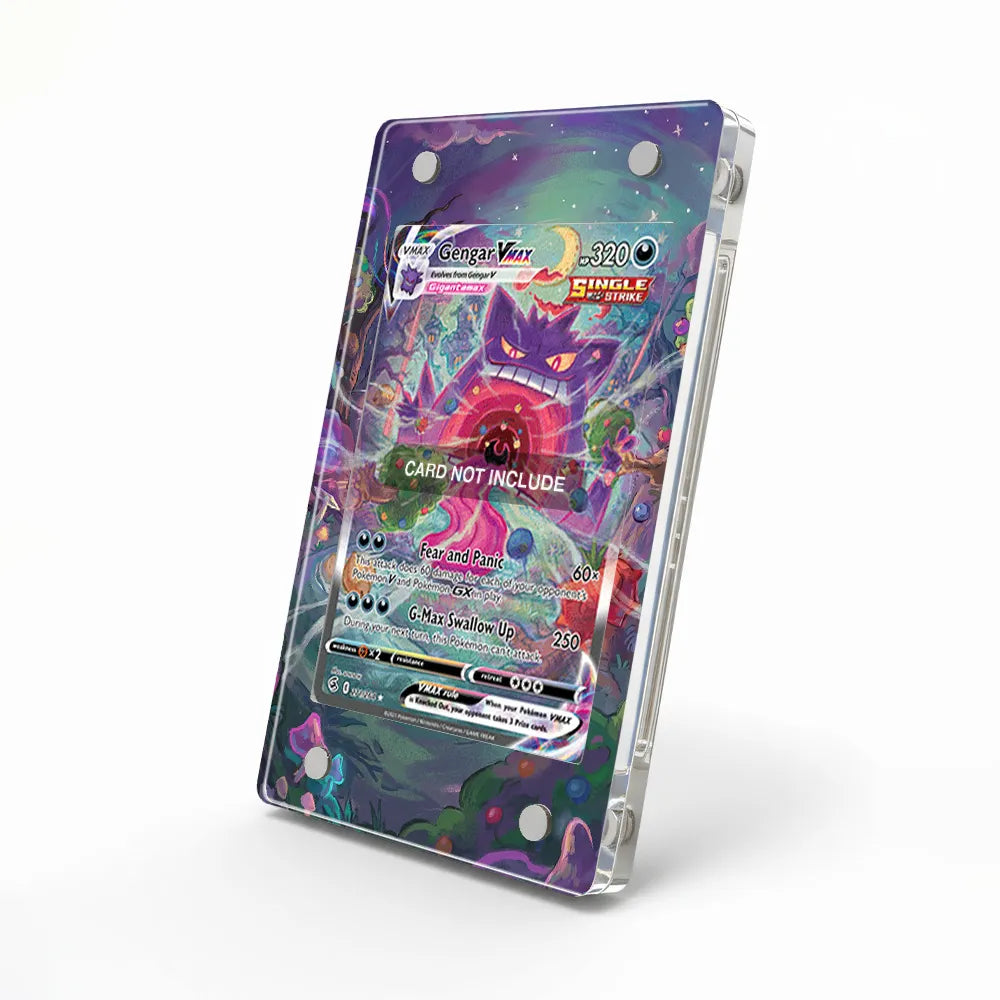 Gengar VMAX 271-264 Fusion Strike Extended Art Display Cases - Magnetic Case - Side View