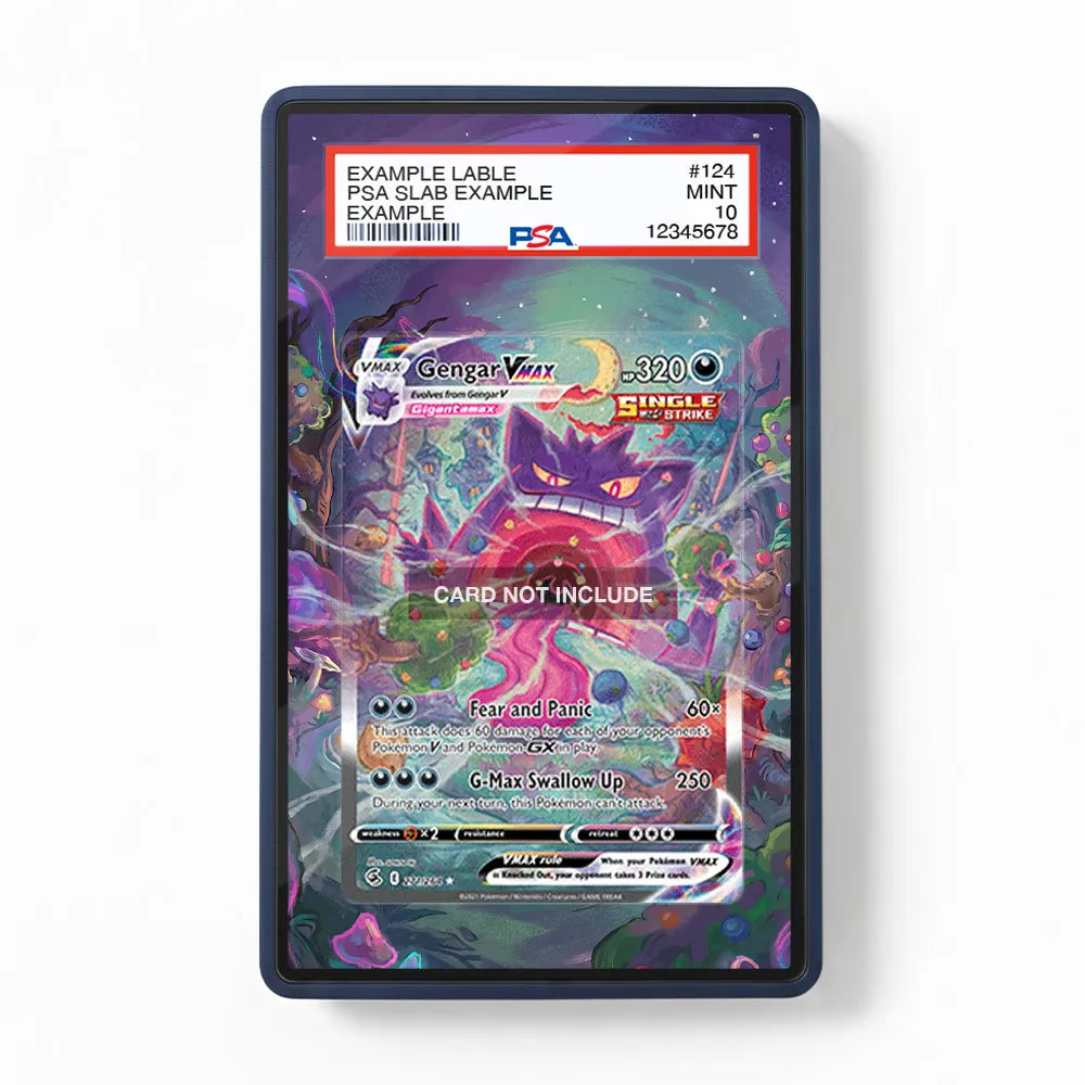 Gengar VMAX 271-264 Fusion Strike Extended Art Display Cases - PSA Slab Case - Front View