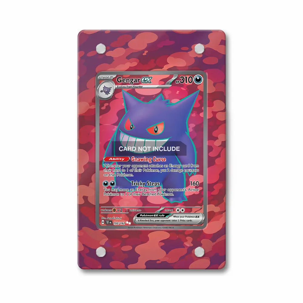 Gengar ex 0193-162 Full Art Ultra Rare Extended Art Display Cases - PSA Slab Case - Front View