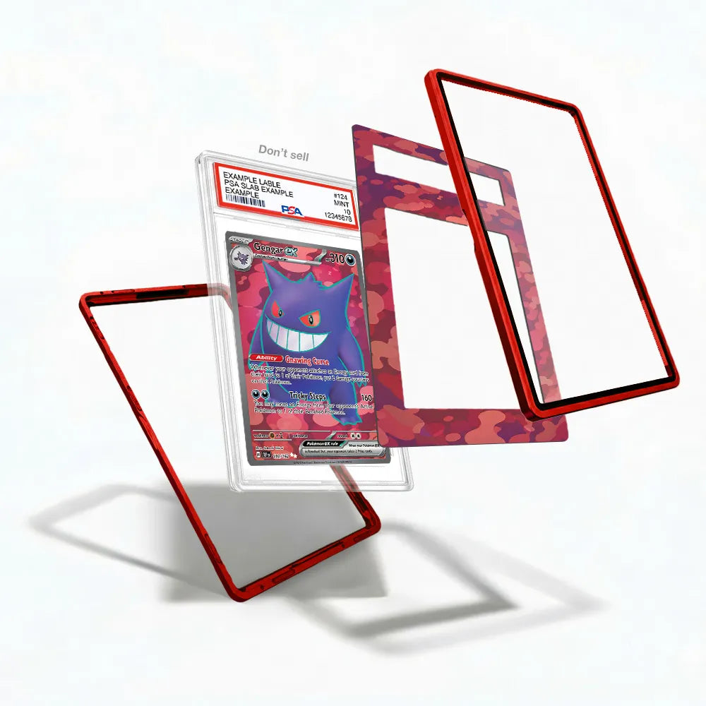 Gengar ex 0193-162 Full Art Ultra Rare Extended Art Display Cases - PSA Slab Case - Detail View