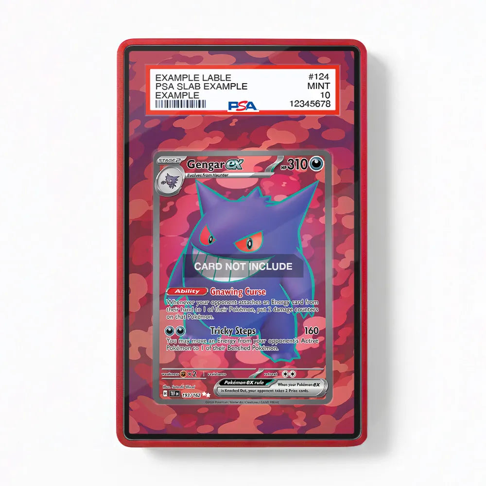 Gengar ex 0193-162 Full Art Ultra Rare Extended Art Display Cases - PSA Slab Case - Front View