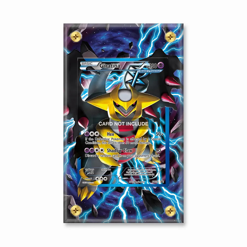 Giratina BW74 Team Plasma Promo Extended Art Display Cases - Screws Case - Front View