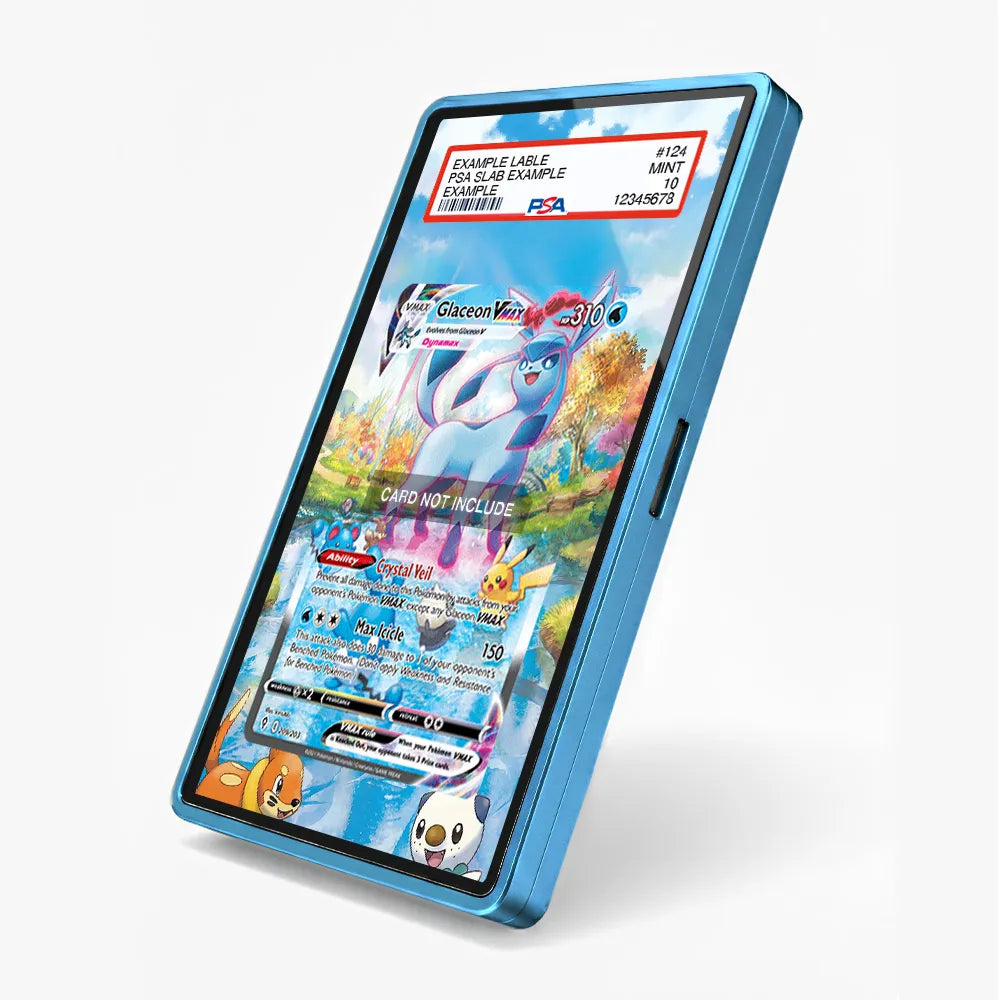 Glaceon VMAX SIR SAR Evolving Skies Alternate Art Extended Art Display Cases - PSA Slab Case - Side View
