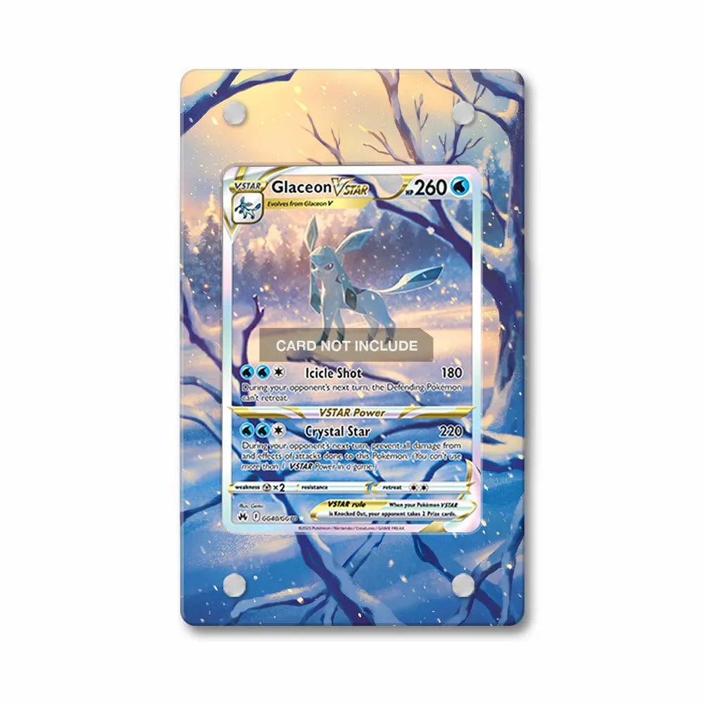 Glaceon VSTAR GG40 SAR SIR Crown Zenith Extended Art Display Cases - PSA Graded Guard Case - Front View