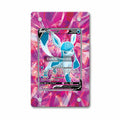 Glaceon V Secret Rare SR Evolving Skies Extended Art Display Cases - Magnetic Case - Front View