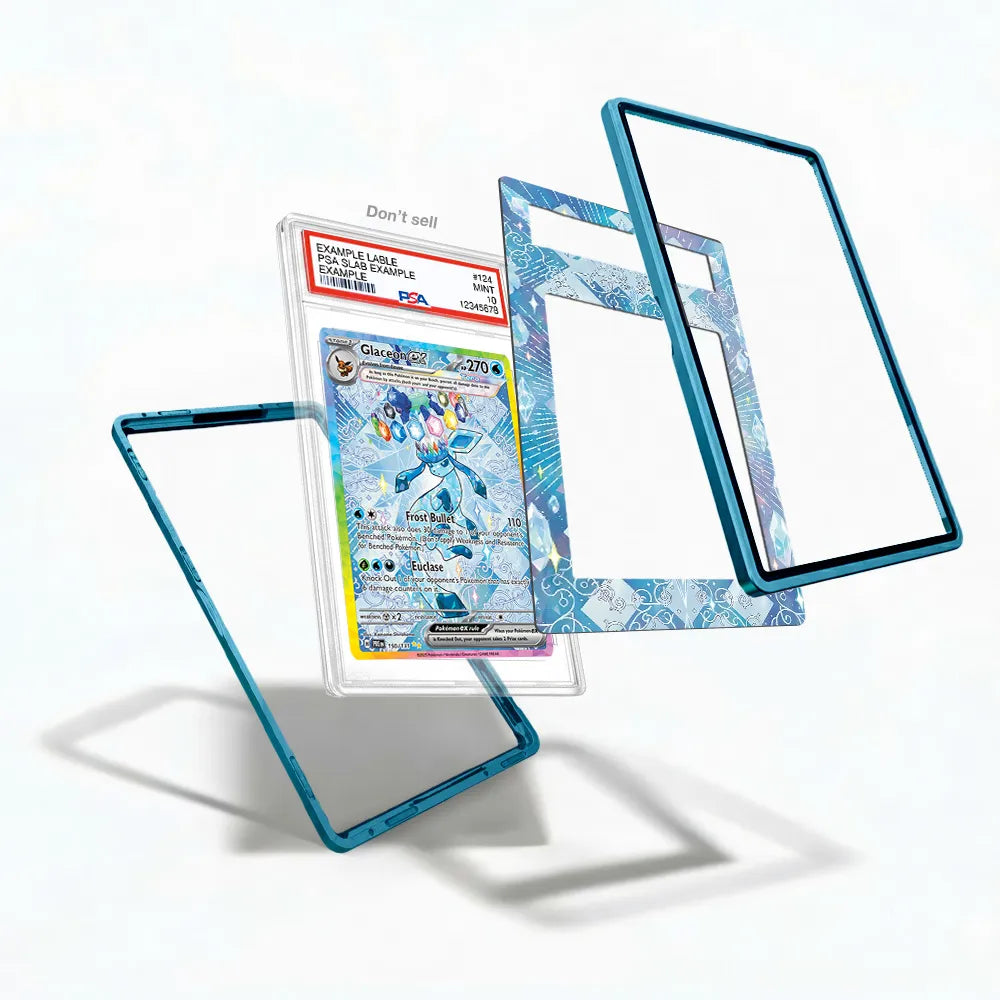 Glaceon ex 150-131 SAR SIR Prismatic Evolutions Extended Art Display Cases - PSA Slab Case - Detail View