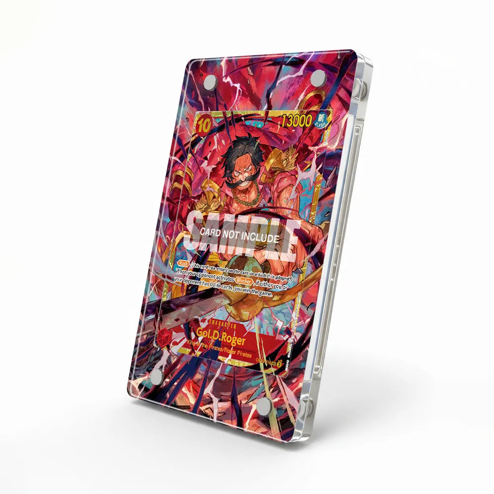 GoL.D.Roger OR-0018-SE3 One Piece TCG Extended Art Display Cases - Magnetic Case - Side View
