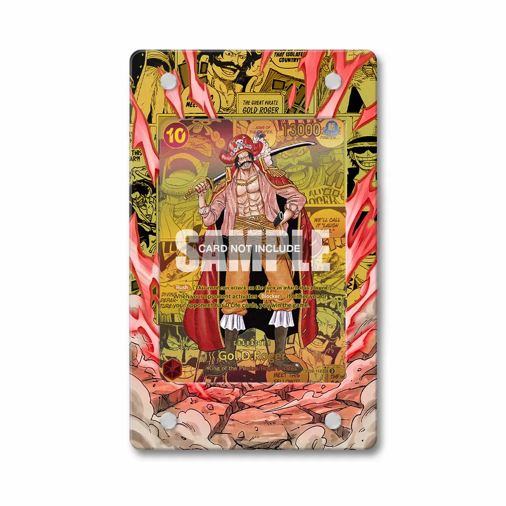 Gol D Roger OP09-118 Extended Art Display Cases - PSA Graded Guard Case - Front View